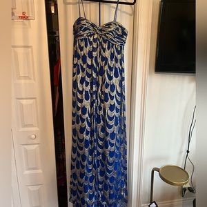 Prom dress - Aqua metallic